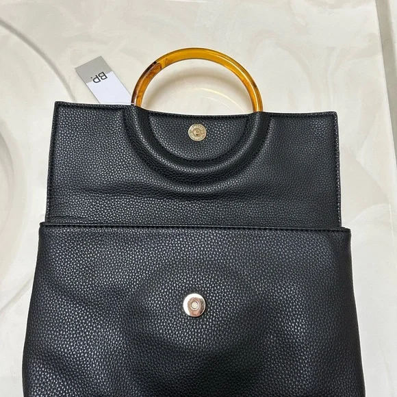 Black leather clutch - Picture 2 of 2